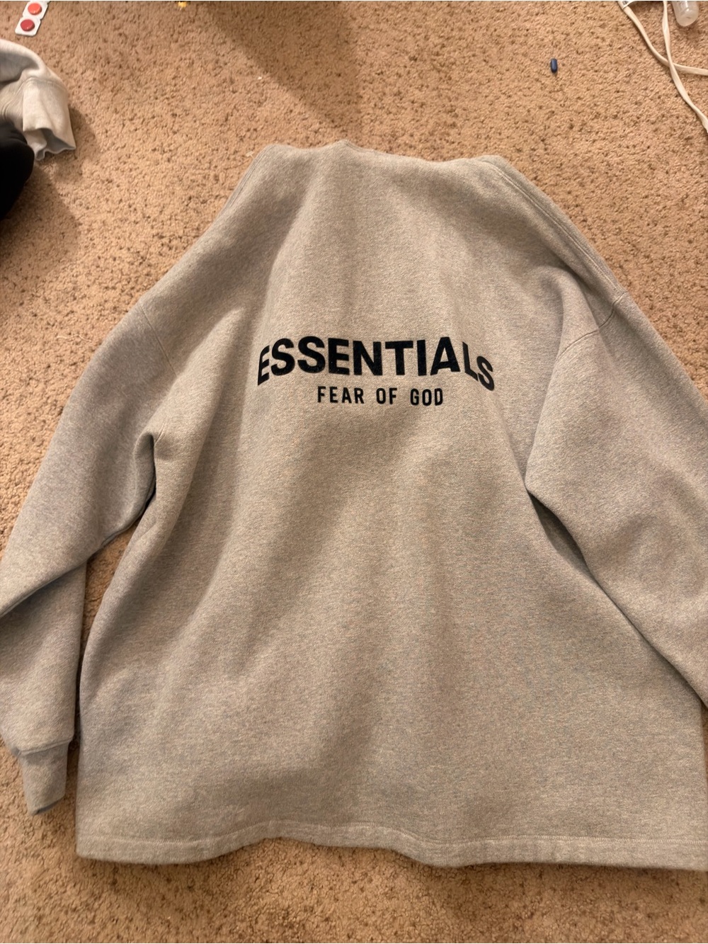 Fear of God ESSENTIALS Grey hoodie